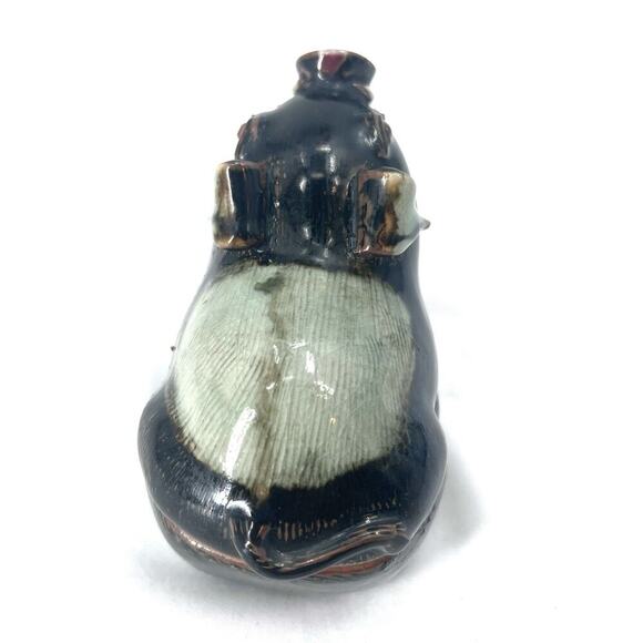 Vintage Ceramic Lidded Pig Candle Figurine Trinket Box - Picture 7 of 9